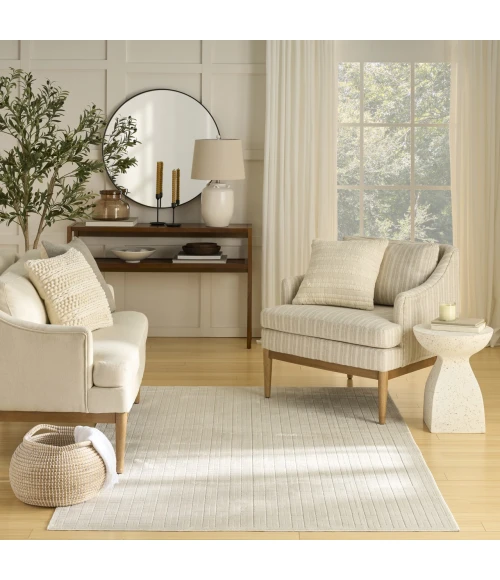 Nourison Home Washable Charm Cream / Ivory WCH02 5ft. x 7ft. Rect. Rug