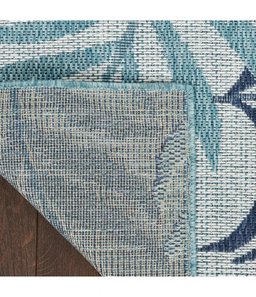 Nourison Garden Oasis Blue GOA01 2 ft. X 6 ft. Rect. Rug