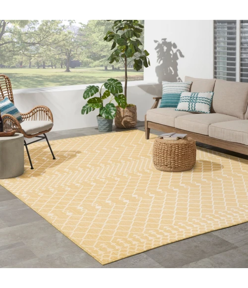 Nourison Positano Yellow POS02 10 ft. X 14 ft. Rect. Rug