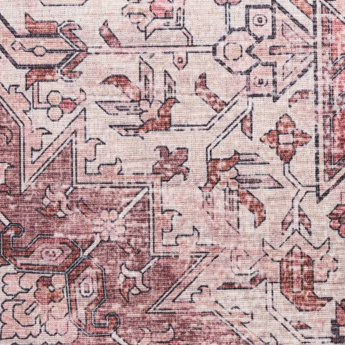 Nourison Nourison Washables Red NWB15 8 ft. X 10 ft. Rect. Rug