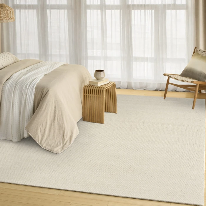 DKNY Pure Rows Cream / Ivory ROW01 8ft. x 10ft. Rect. Rug