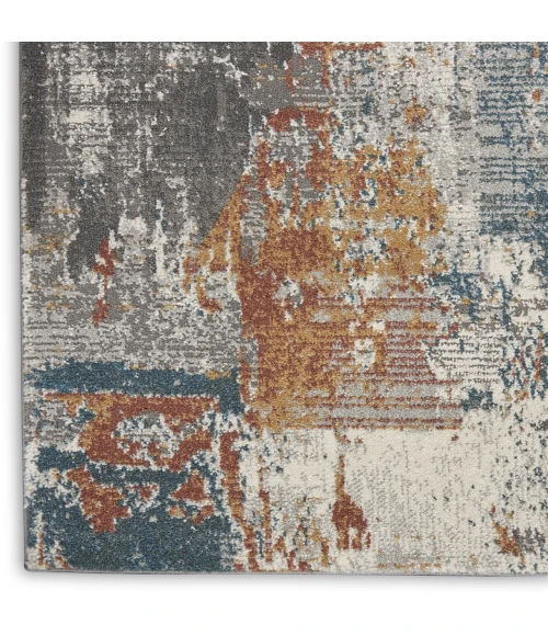 Nourison Home Tangra Grey TNR06 2ft.2in. x 7ft.6in. Rect. Rug
