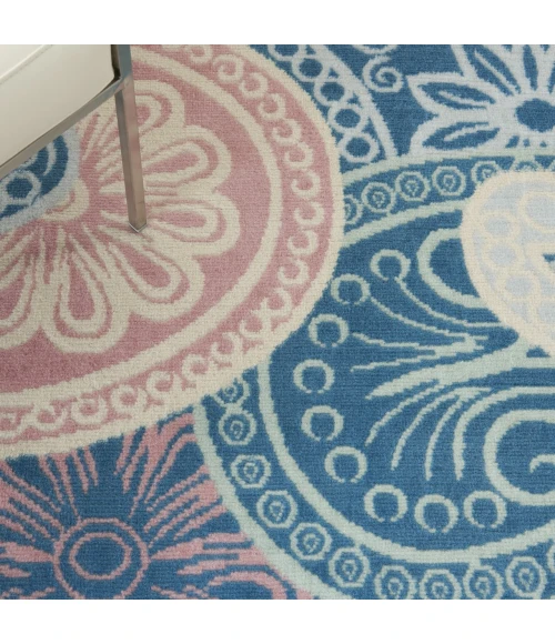 Nourison Jubilant Blue JUB13 4ft. x 6ft. Rect. Rug