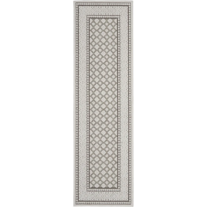 Nourison Key Largo Light Grey KLG02 2ft.2in. x 10ft. Rect. Rug