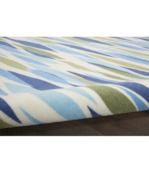 Waverly Sun N' Shade Blue SND01 6ft.6in. x Square Square Rug