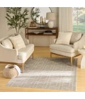 Nourison Washable Charm Silver Ivory WCH01 6 ft. X 9 ft. Rect. Rug
