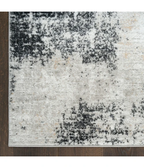 Nourison Dekor Grey Charcoal DEK07 4 ft. X 6 ft. Rect. Rug