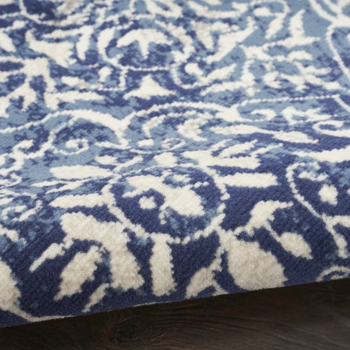Nourison Home Jubilant Blue JUB21 7ft.10in. x 9ft.10in. Rect. Rug