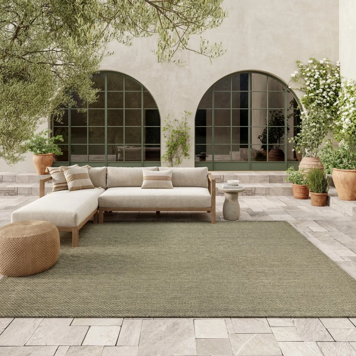 Nourison Tulum Olive TLM03 6 ft. X 9 ft. Rect. Rug