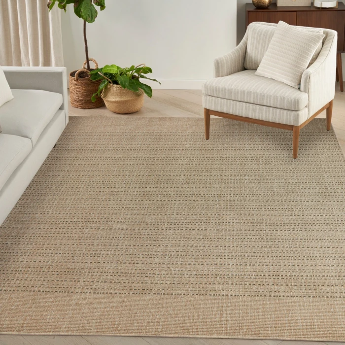 Nourison Tulum Taupe TLM01 10 ft. X 14 ft. Rect. Rug