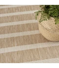 Nourison Positano Beige Ivory POS03 4ft. Round Rug