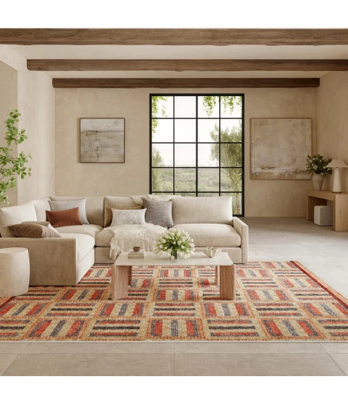 Nourison Nordic Multicolor NRC11 8 ft. X 10 ft. Rect. Rug