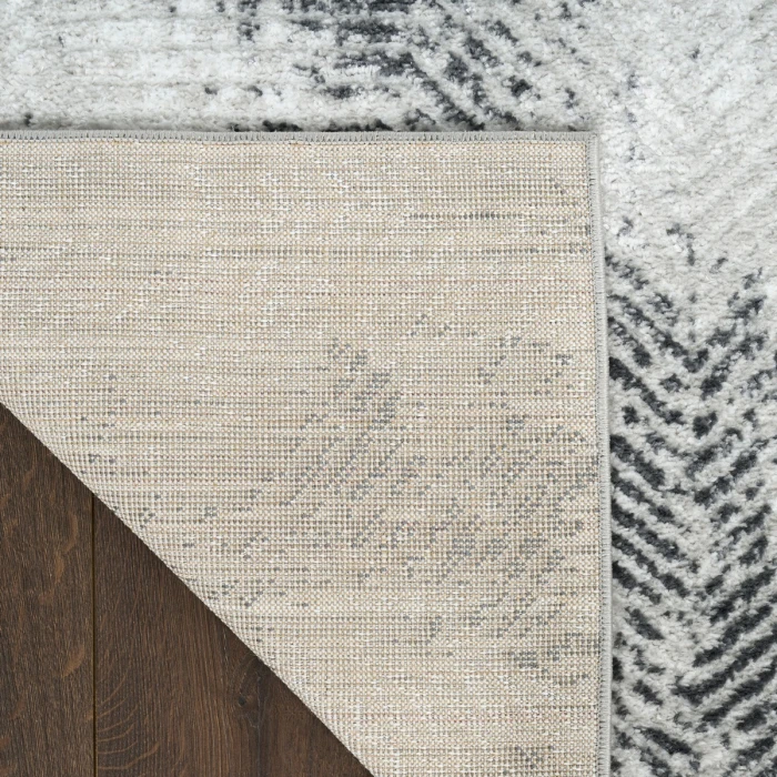 Nourison Dekor Grey Charcoal DEK04 5 ft. 3 in. X 7 ft. Rect. Rug