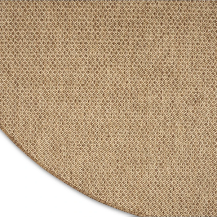 Nourison Home Courtyard Tan COU01 5ft. x Round Round Rug