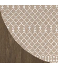 Nourison Positano Beige POS02 6ft. Round Rug