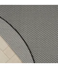 Nourison Home Courtyard Black COU01 5ft. x Round Round Rug