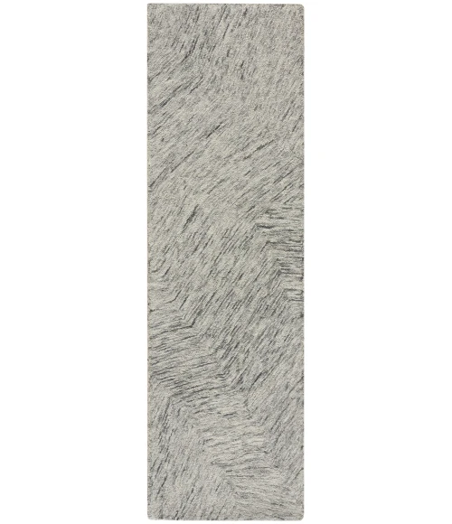 DKNY Pure Angles Grey ANG01 8 ft. Rect. Rug