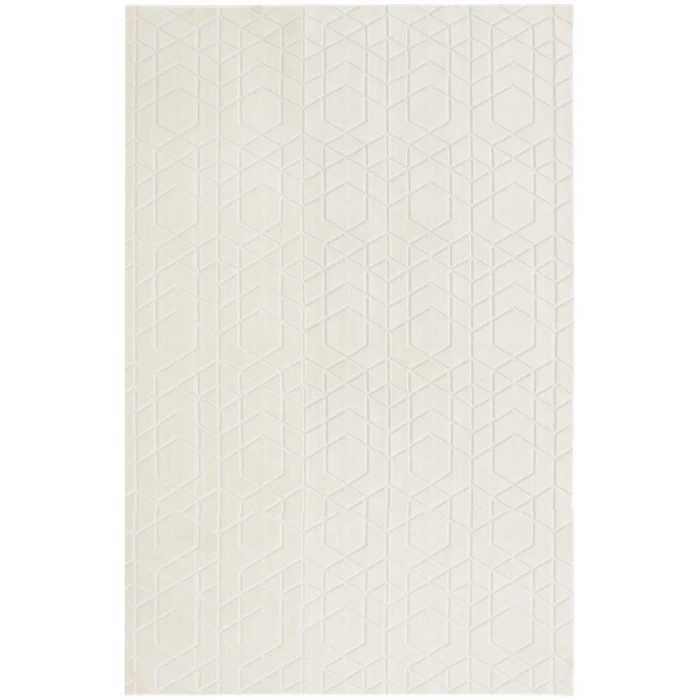 Nourison Washable Charm Ivory WCH01 6 ft. X 9 ft. Rect. Rug