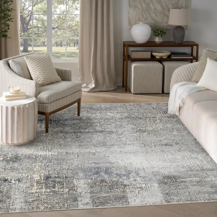 Nourison Quarry Dark Grey QUA17 8 ft. X 10 ft. Rect. Rug