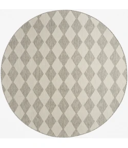 Nourison Positano Light Grey POS04 10ft. Round Rug