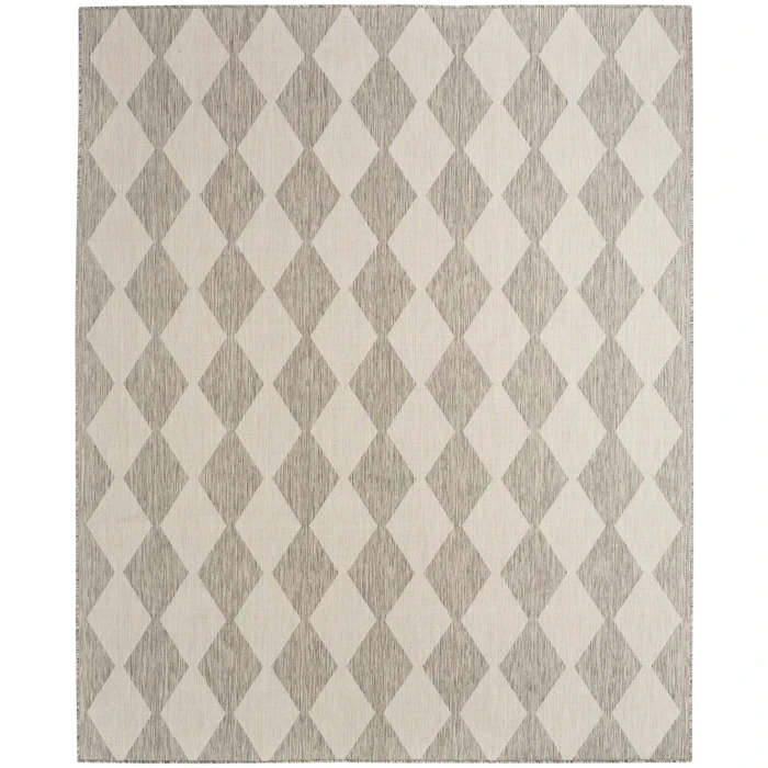 Nourison Positano Light Grey POS04 8 ft. X 10 ft. Rect. Rug