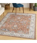 Nourison Astra Machine Washable Rust Ivory ASW20 4 ft. X 6 ft. Rect. Rug