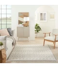 Nourison Paxton Ivory/Grey PAX05 5ft. 3in. x 7ft. 11in. Rect. Rug