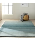Calvin Klein Linear Glow Blue GLO01 4ft. x 6ft. Rect. Rug