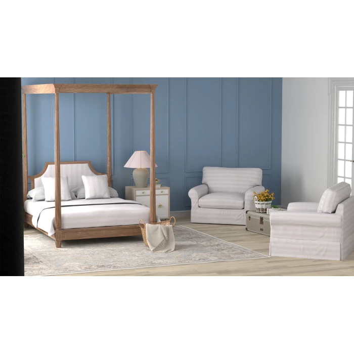 Nourison Infinite Blue Ivory IFT01 8 ft. X 10 ft. Rect. Rug