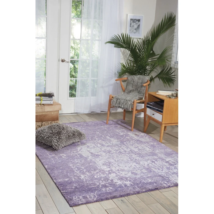 Nourison Home Silk Shadows Amethyst SHA10 5ft.6in. x 7ft.5in. Rect. Rug