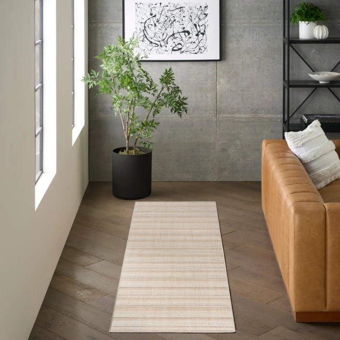 DKNY Pure Multi Weave Camel MTW01 10 ft. Rect. Rug