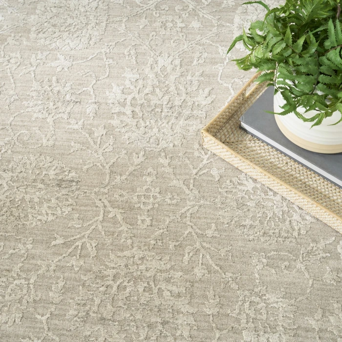 Nourison Home Moonlit Grey MLI03 7ft.10in. x 10ft.2in. Rect. Rug