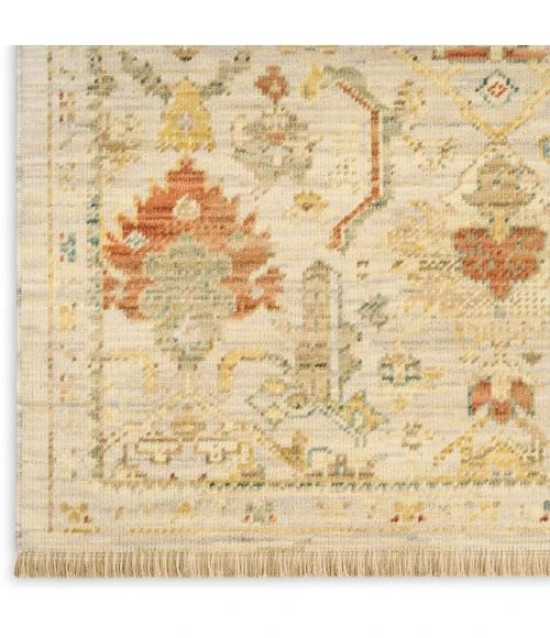 Nourison Home Antique Bloom Tan ANB02 5ft.6in. x 8ft.6in. Rect. Rug