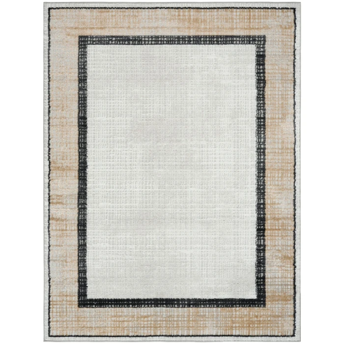Nourison Dekor Grey Charcoal DEK06 5 ft. 3 in. X 7 ft. Rect. Rug