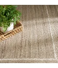 Nourison Terrazzo Jute Natural Grey TRJ01 6 ft. X 9 ft. Rect. Rug