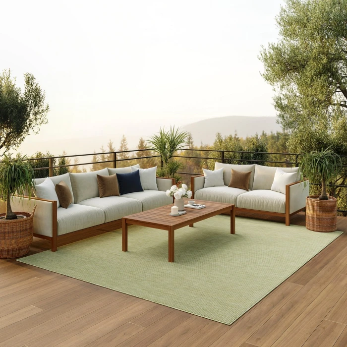 Nourison Positano Green POS01 8 ft. X 10 ft. Rect. Rug