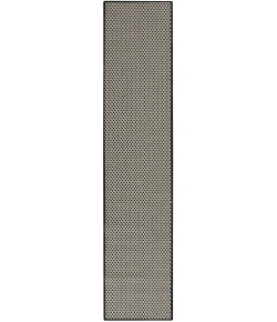 Nourison Home Courtyard COU01 Black White 2 ft. 2 in. X 8 ft. Area Rug