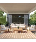Nourison Positano Beige Ivory POS03 8ft. Square Rug