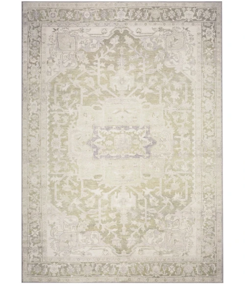 Nourison Vintage Washables Green VWS08 4 ft. X 6 ft. Rect. Rug