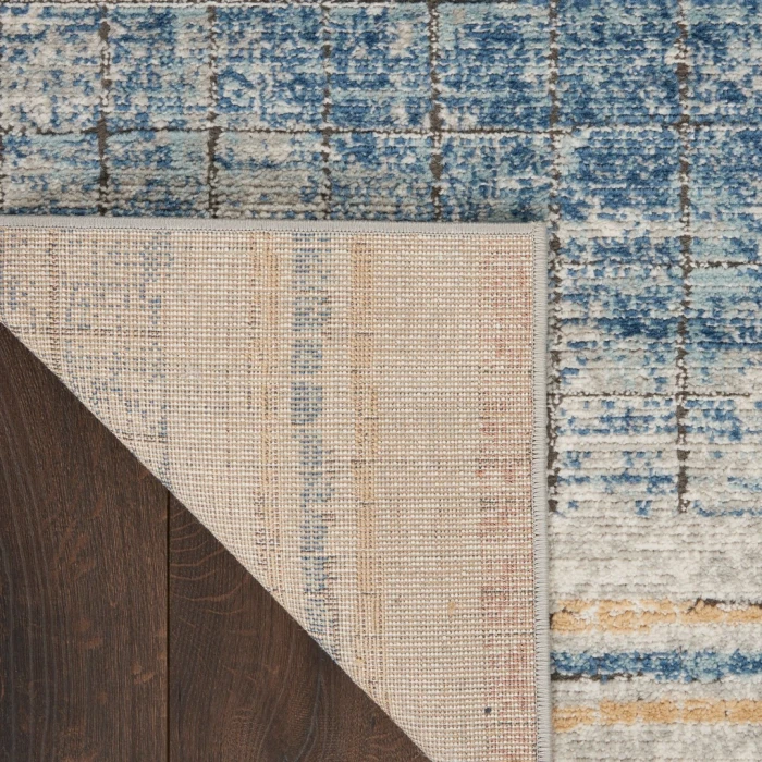 Nourison Quarry Blue QUA13 2ft. 2in. x 7ft. 6in. Rect. Rug