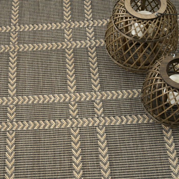 Nourison Home Horizon Indoor/Outdoor Black HOZ04 8ft. x 10ft. Rect. Rug
