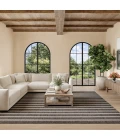 Nourison Positano Charcoal Ivory POS03 8ft. Square Rug