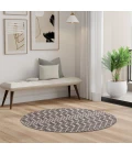Nourison Positano Charcoal POS02 6ft. Round Rug