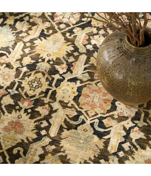 Nourison Home Antique Bloom Brown ANB02 5ft.6in. x 8ft.6in. Rect. Rug