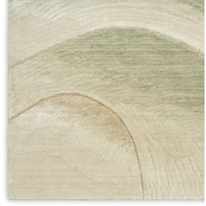 Nourison Brushlight Beige Grey BRL03 9ft. x 12ft. Rect. Rug