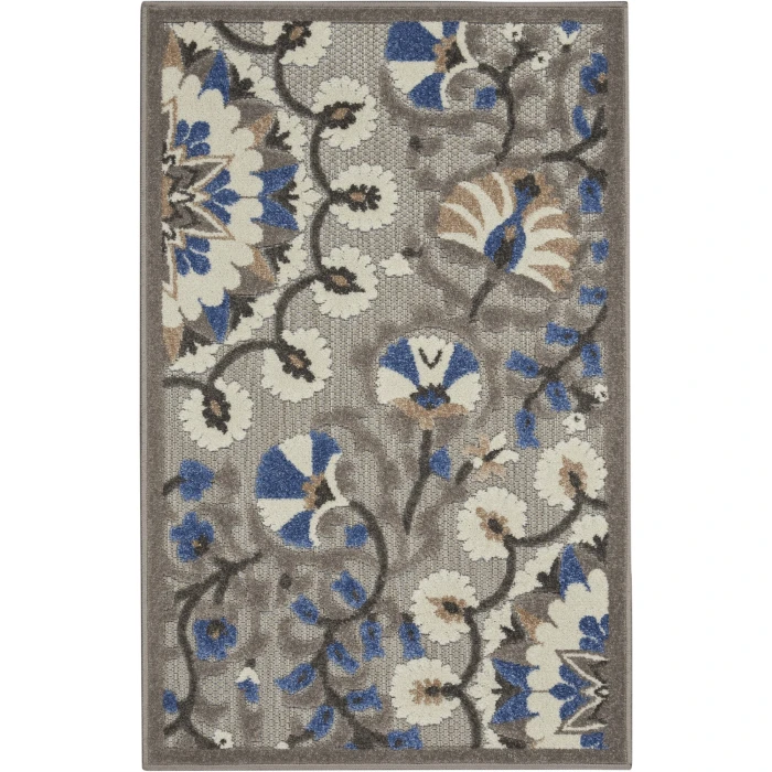 Nourison Home Aloha Grey ALH20 2ft. x 3ft. Rect. Rug