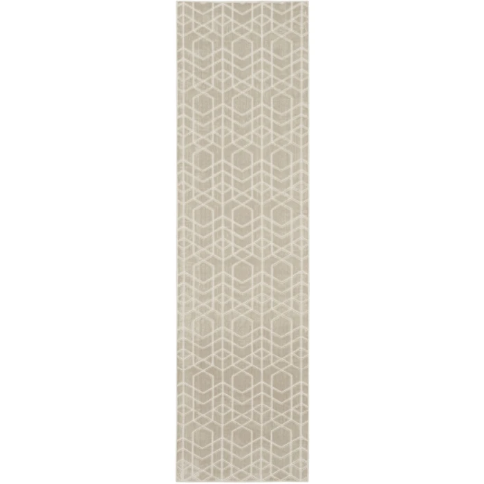 Nourison Home Washable Charm Grey WCH01 2ft.2in. x 8ft. Rect. Rug