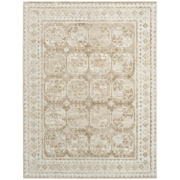 Nourison Dekor Ivory Taupe DEK01 4 ft. X 6 ft. Rect. Rug