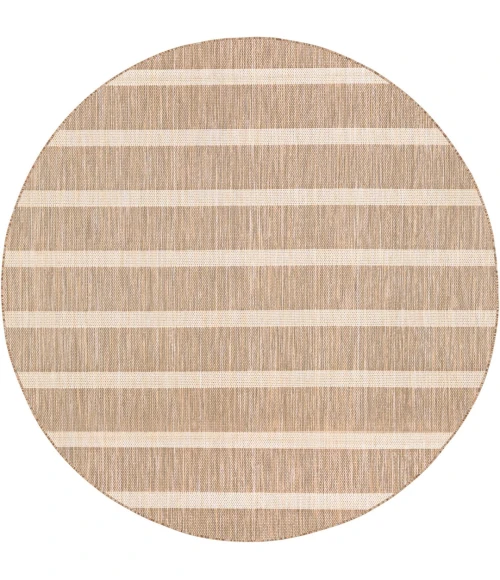 Nourison Positano Beige Ivory POS03 6ft. Round Rug