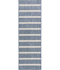 Nourison Positano Navy Ivory POS03 2ft.2in. x 8ft. Rect. Rug